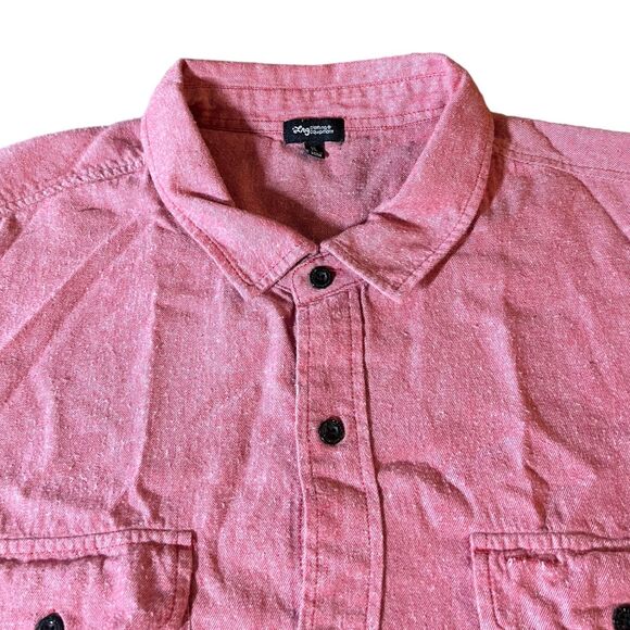 LRG Lifted Research Group Pink Button Down Long Sleeve Soft Shirt Men’s Size XL - Picture 4 of 6
